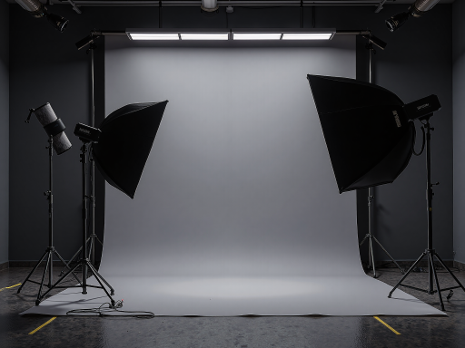 专业影视制作设备,黑色背景,明亮自然光,专业摄影器材